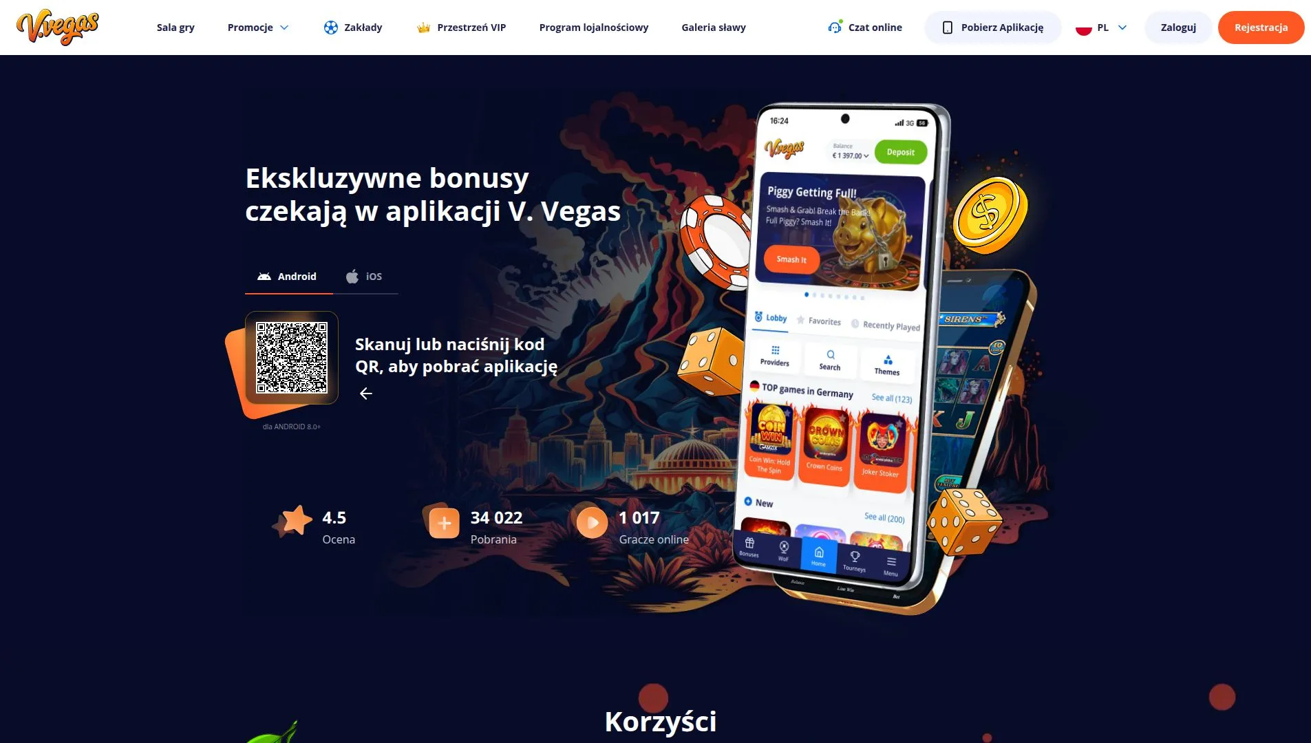 Vulkan Vegas PL — aplikacja mobilna